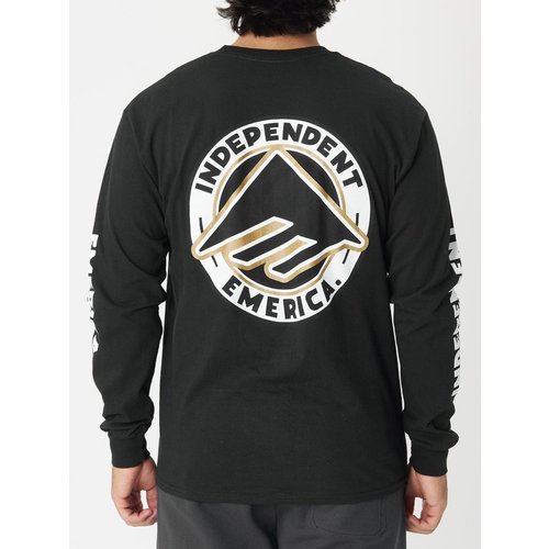 Emerica x Independent Circle T-Shirt L/S Black Emerica x Independent Circle T-Shirt L/S Black