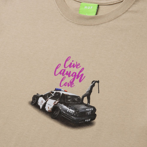 HUF Live Laugh Love S/S Tee Sand