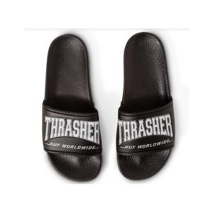 HUF x Thrasher Slide Black