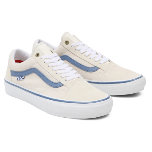 Vans Skate Old Skool Pro Shoes Raw Canvas Classic White