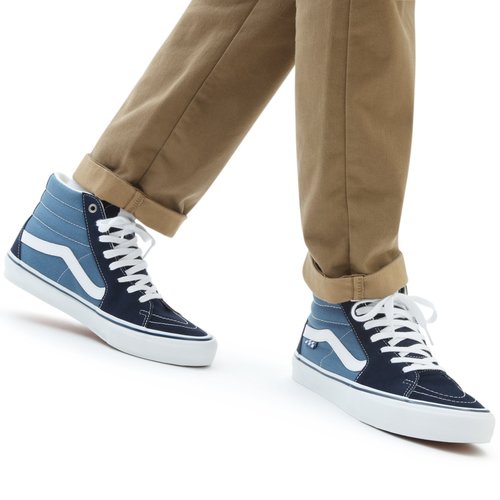 Vans Skate Sk8-Hi  Pro Shoes Navy/White