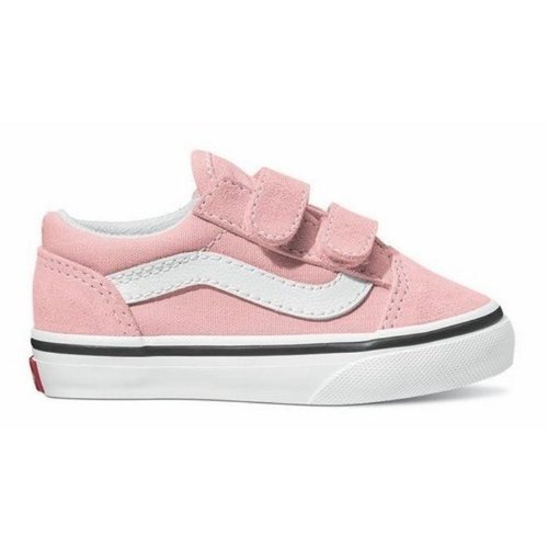 Vans Toddler Old Skool V Powder Pink/True White Shoes