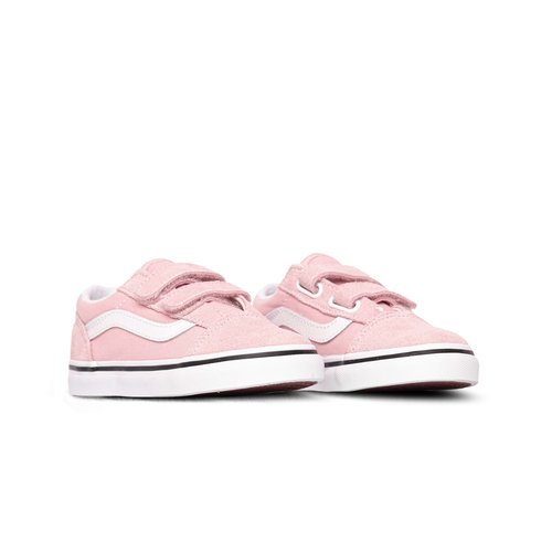 Vans Toddler Old Skool V Powder Pink/True White Shoes