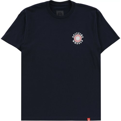 Spitfire OG Classic Fill S/S T-Shirt Navy w/ White Blue Red