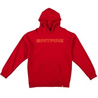 Classic 87' Youth Pullover Hooded Sweatshirt Red w/ Gold