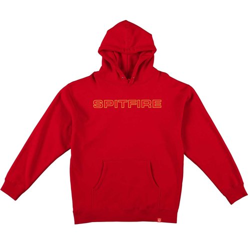 Spitfire Classic 87' Youth Pullover Hooded Sweatshirt Red w/ Gold