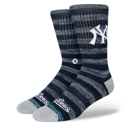 Stance Yankees Twist Crew Sock Navy Stance Yankees Twist Crew Sock Navy