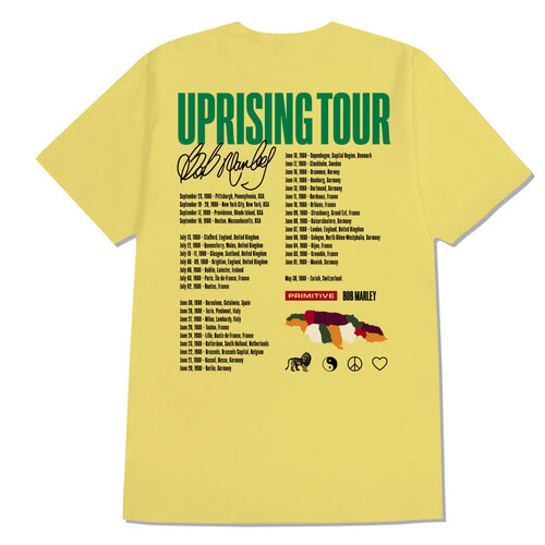 Primitive X Bob Marley Uprising S/S T-Shirt Banana