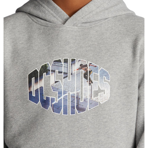 DC Shoes Wes Boys Hoodie Heather Grey