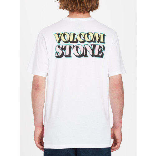 Volcom Stript S/S T-Shirt White