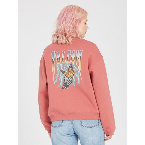 Volcom Lookeeing For Sweatshirt Rosewood Volcom Lookeeing For Sweatshirt Rosewood