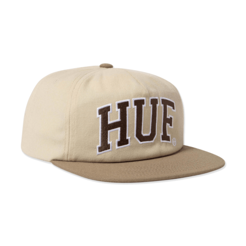 HUF Arch Logo Snapback Cream