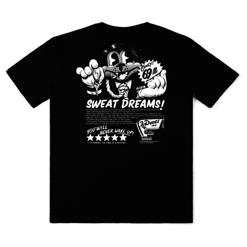The Dudes Sweat Dreams S/S T-Shirt Black The Dudes Sweat Dreams S/S T-Shirt Black