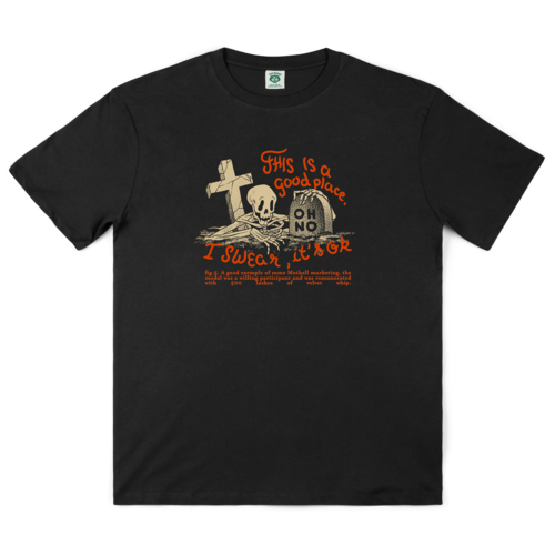 The Dudes A Good Place S/S T-Shirt Black The Dudes A Good Place S/S T-Shirt Black