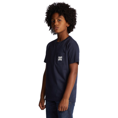 DC Shoes Boys Star Pocket S/S T-Shirt Navy Blazer