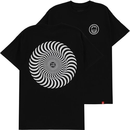 Spitfire Classic Swirl S/S T-Shirt Black/White Spitfire Classic Swirl S/S T-Shirt Black/White