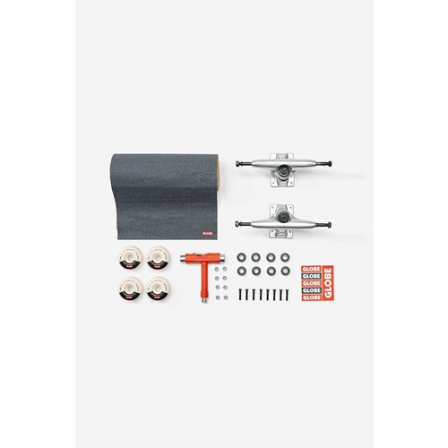 Globe Everything But The Deck Kit Raw Finish 7.5-7.75 Globe Everything But The Deck Kit Raw Finish 7.5-7.75