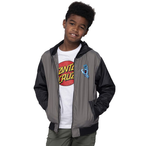 Santa Cruz Youth Screaming Hand Jacket Charcoal/Black