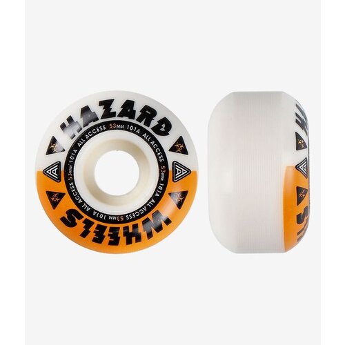 Hazard Melt Down Radial Wheels White/Orange 53mm 101A