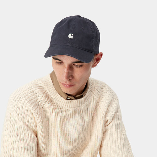 Carhartt WIP Madison Logo Cap Dark Navy/Wax Carhartt WIP Madison Logo Cap Dark Navy/Wax