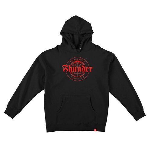 Thunder Worldwide Hoodie Black W/ Red Print Thunder Worldwide Hoodie Black W/ Red Print
