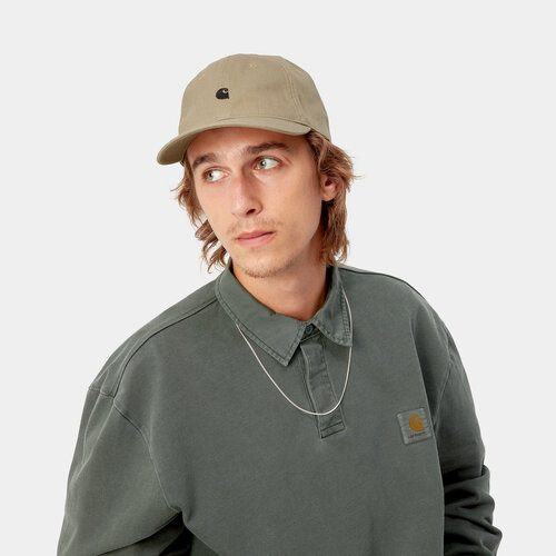 Carhartt WIP Madison Logo Cap Leather/Black Carhartt WIP Madison Logo Cap Leather/Black