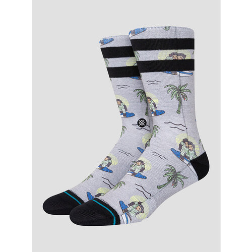 Stance Surfing Monkey Socks Grey