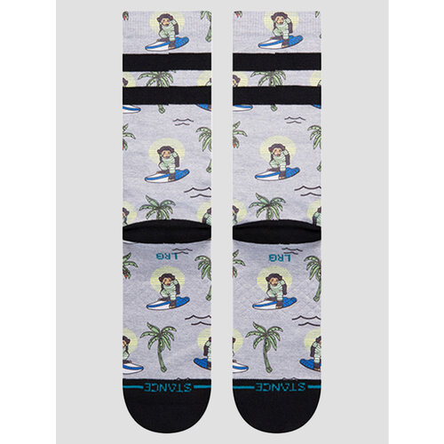 Stance Surfing Monkey Socks Grey