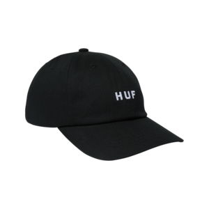 HUF Set OG Curved 6 Panel Hat Black