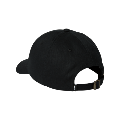 HUF Set OG Curved 6 Panel Hat Black