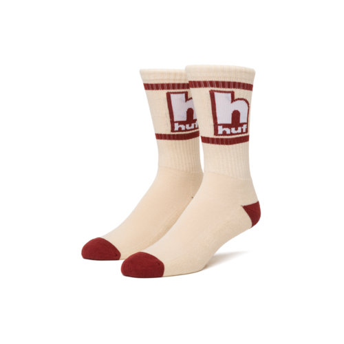 HUF Lower Case Crew Sock Bone