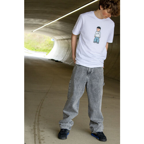 Keep It Clean Loose Pants Washed Lightgrey Keep It Clean Loose Pants Washed Lightgrey