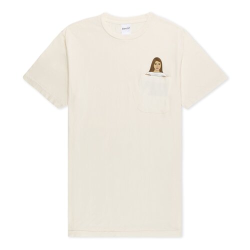 Rip N Dip Flashing Kittys S/S Pocket T-Shirt Natural Rip N Dip Flashing Kittys S/S Pocket T-Shirt Natural
