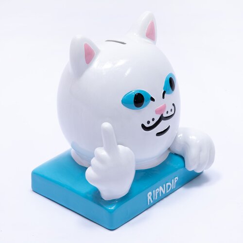 Rip N Dip Lord Nermal Ceramic Coin Bank White