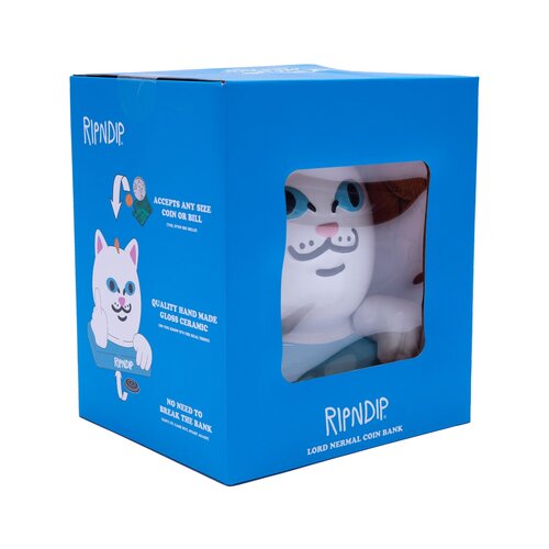 Rip N Dip Lord Nermal Ceramic Coin Bank White