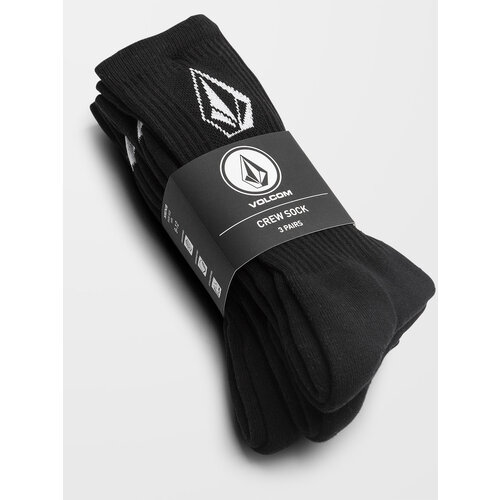 Volcom Full Stone Sock 3-Pack O/S Black Volcom Full Stone Sock 3-Pack O/S Black