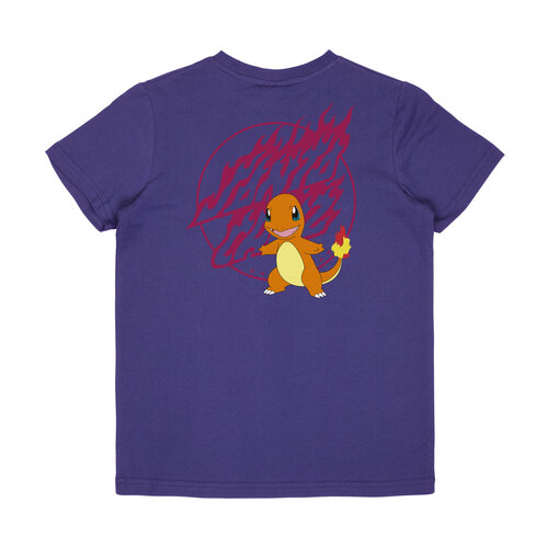 Santa Cruz x Pokémon Youth Fire Type 1 S/S T-Shirt Purple Santa Cruz x Pokémon Youth Fire Type 1 S/S T-Shirt Purple