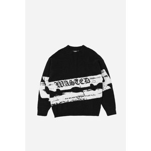 Wasted Paris Sweater Razor Pilled Black/White