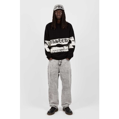 Wasted Paris Sweater Razor Pilled Black/White