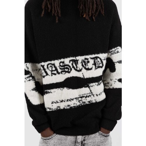 Wasted Paris Sweater Razor Pilled Black/White