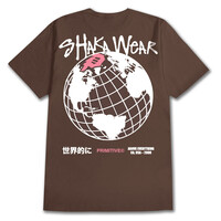 X Shaka Wear Takeover S/S T-Shirt Brown