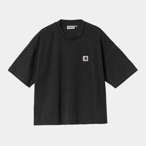 Carhartt WIP Womens Nelson S/S T-Shirt Black Garment Dyed Carhartt WIP Womens Nelson S/S T-Shirt Black Garment Dyed