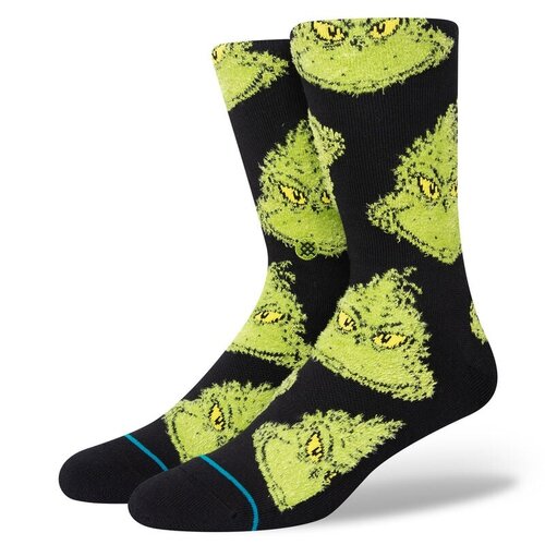 Stance Mean One Crew Socks Black Stance Mean One Crew Socks Black