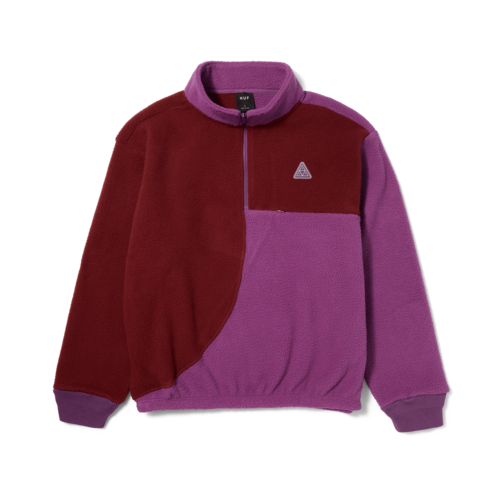 HUF Expedition 1/4 Zip Pile Fleece Berry HUF Expedition 1/4 Zip Pile Fleece Berry