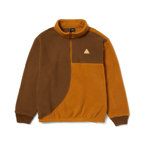 HUF Expedition 1/4 Zip Fleece Coffee