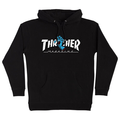 Santa Cruz X Thrasher Screaming Logo Hoodie Black