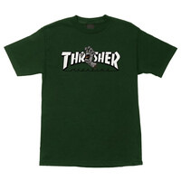 X Thrasher Screaming Logo S/S T-Shirt Forest Green