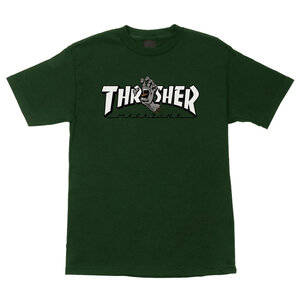 Santa Cruz X Thrasher Screaming Logo S/S T-Shirt Forest Green