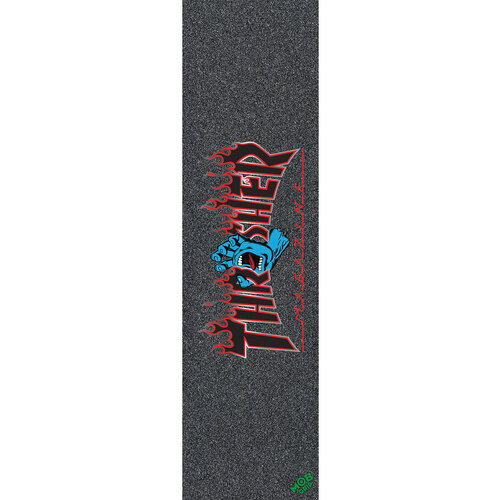 MOB Santa Cruz X Thrasher Screaming Flame Logo Griptape Black