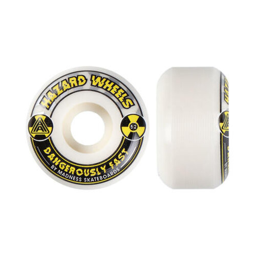 Hazard Alarm Wheels Conical White/Yellow 52mm Hazard Alarm Wheels Conical White/Yellow 52mm